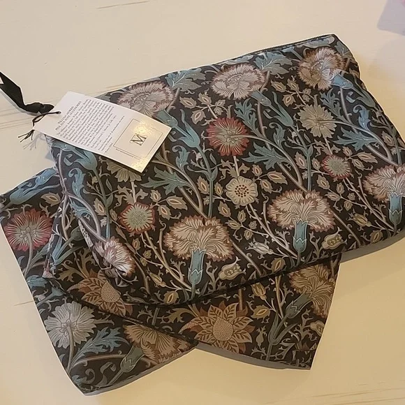 🍃 set of 3 cosmetic accessories bags floral - Picture 4 of 8